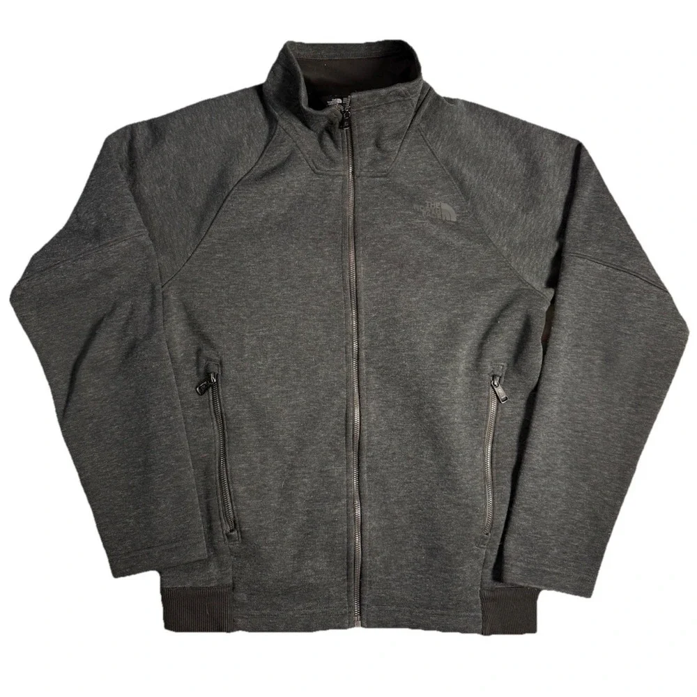 The North Face Dark Gray Long-Sleeve‎ Far Northern Full Zip Fleece Jacket Small